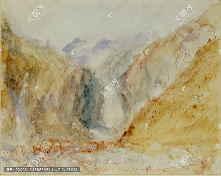 约瑟夫·马洛德·威廉·透纳峡谷景观