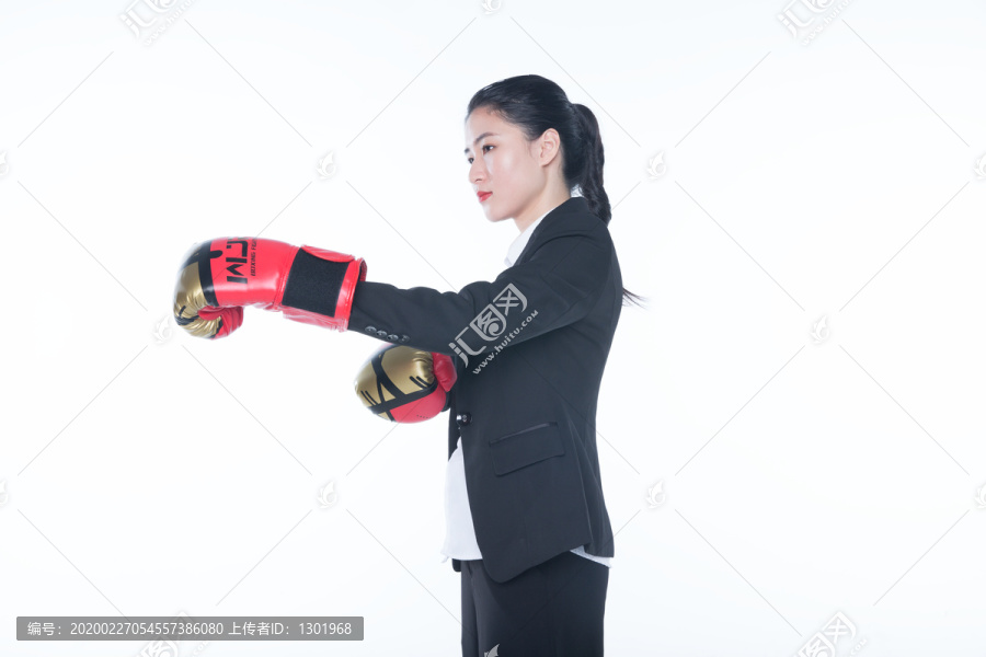 女拳击手摄影高清图