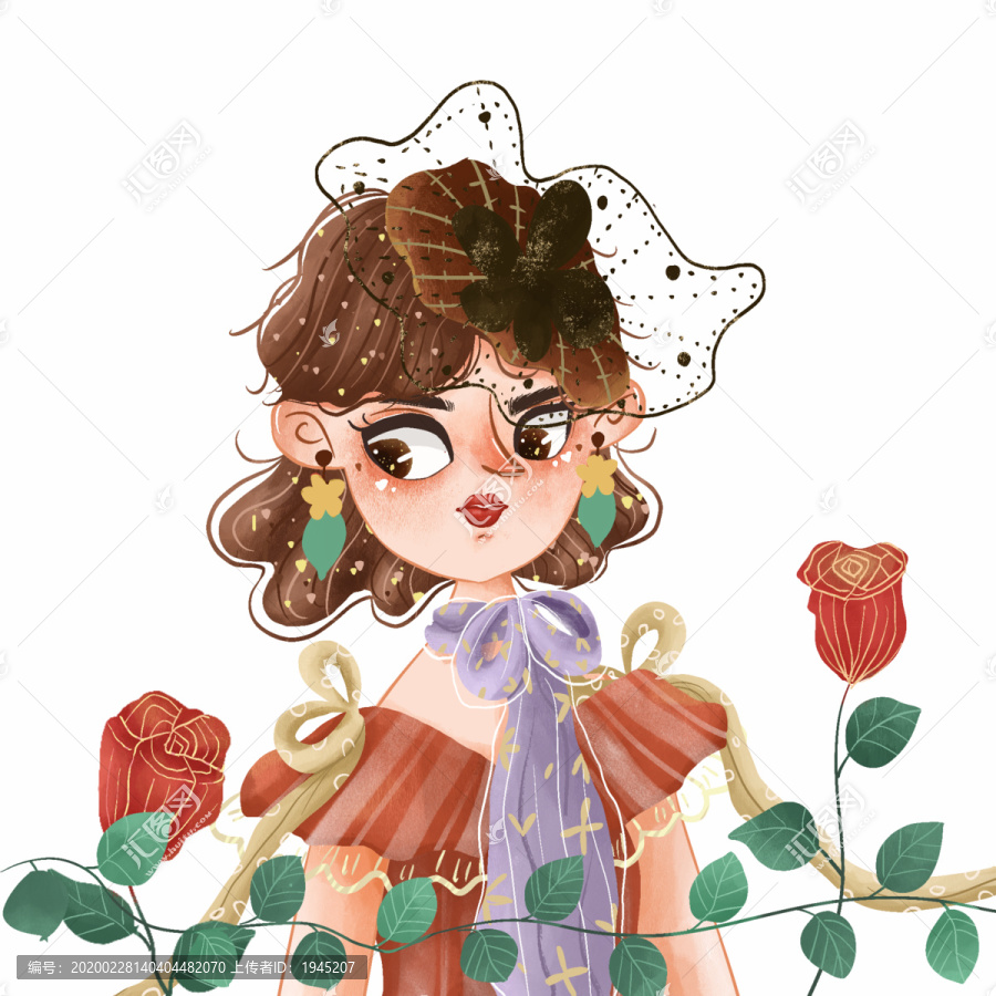38女王節(jié)女王形象插畫(huà)