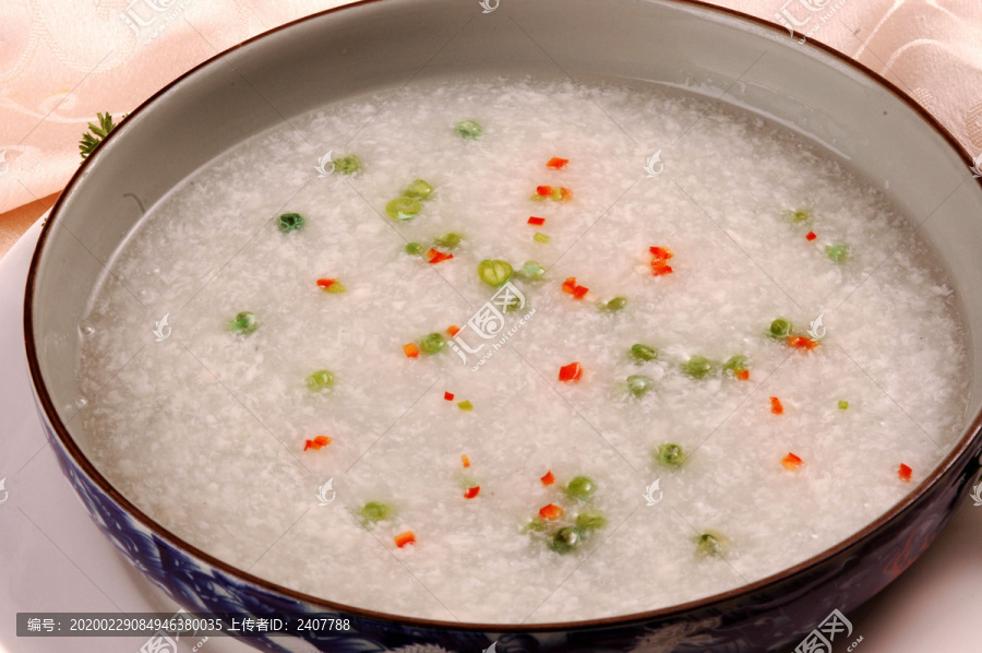 鸡茸鲜碗豆子