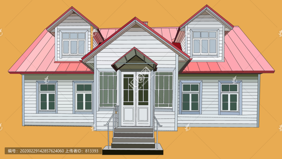 寫實矢量建筑物