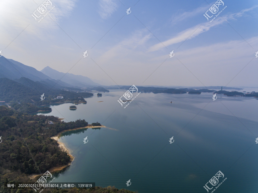 航拍庐山西海风景名胜区