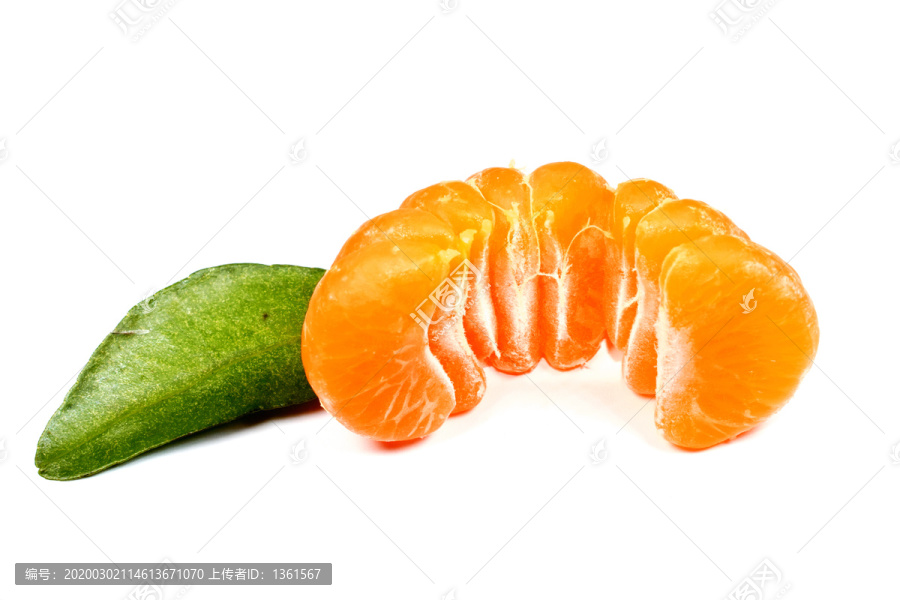 橘子果肉特写