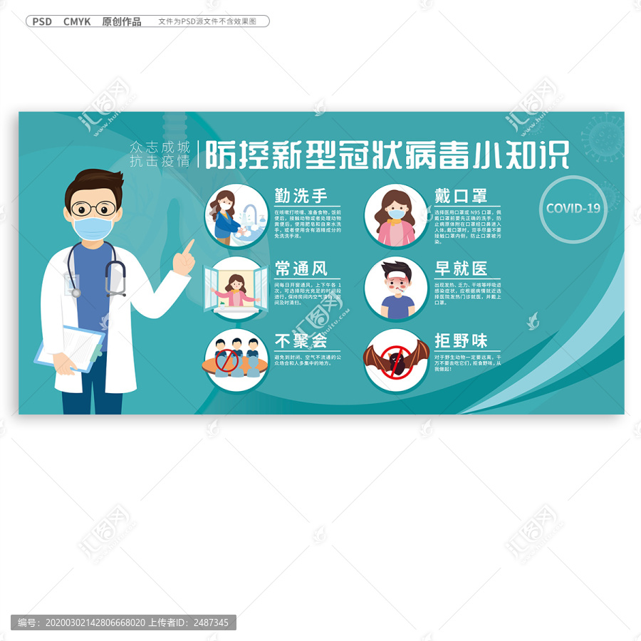 新型冠状病毒海报