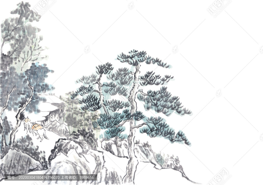 水墨山水畫