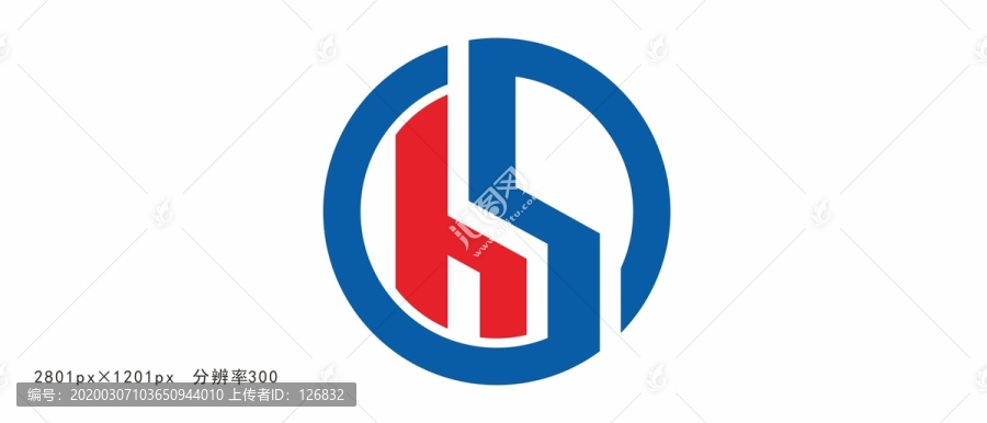 HS字母變形logo