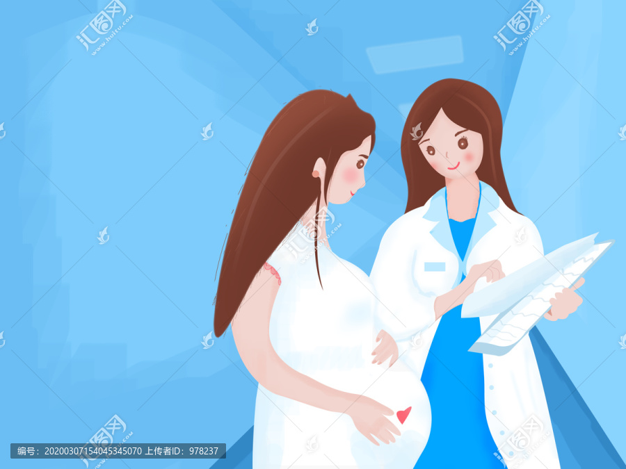 醫(yī)生與孕婦