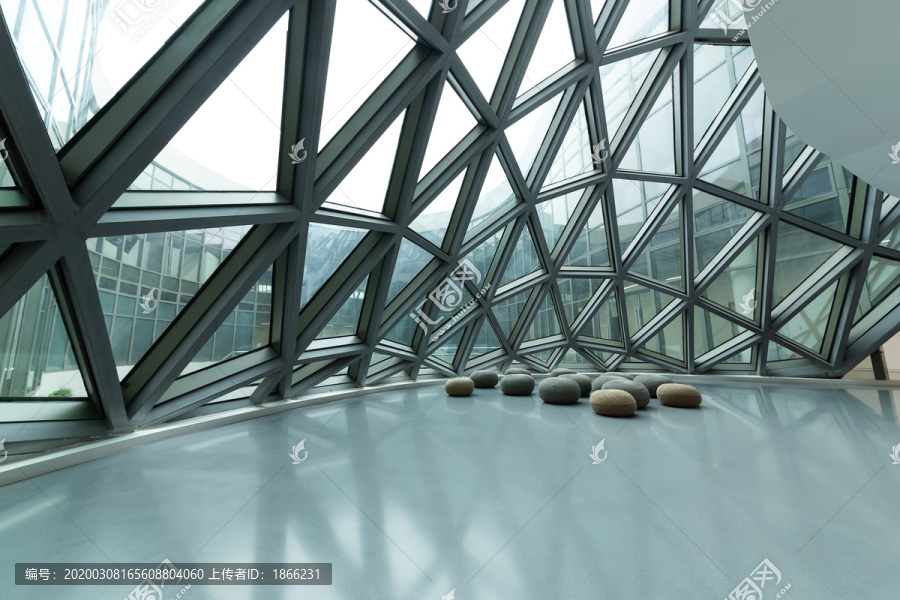 重庆渝北美术馆网状玻璃幕墙