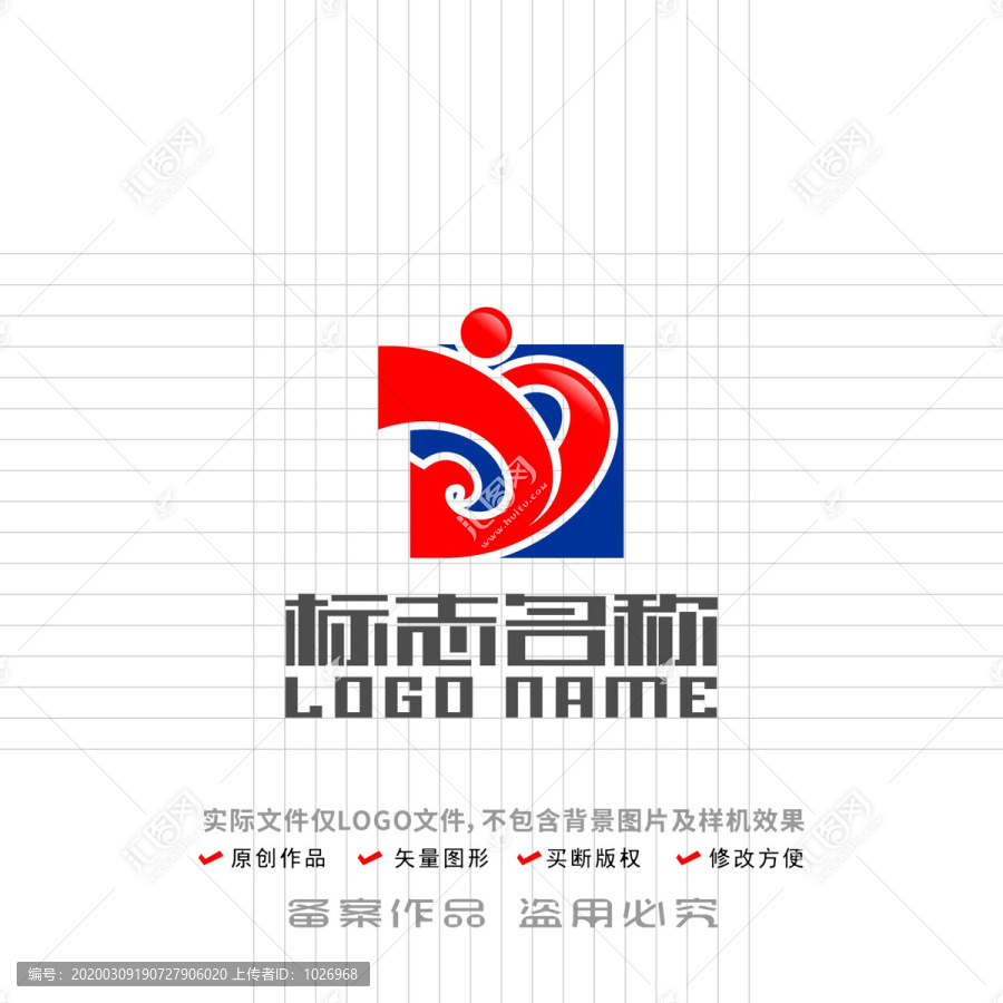 YD字母标志人logo