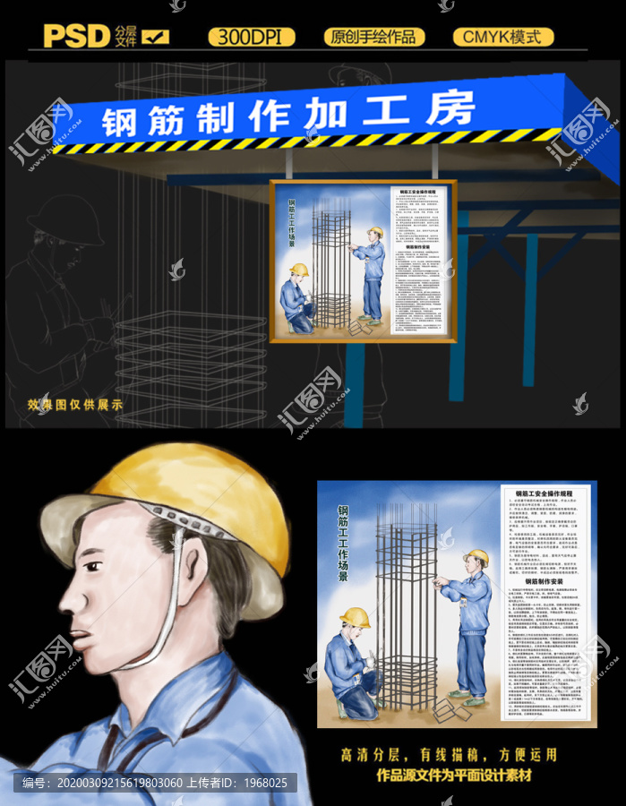 工地鋼筋房工人及安全制度