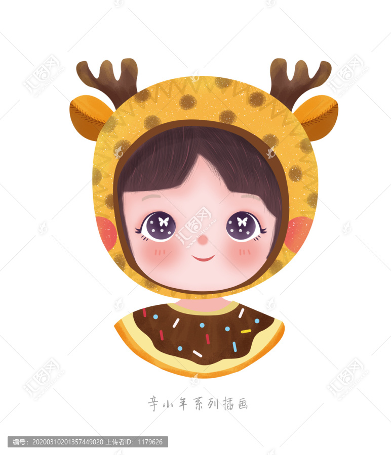 微信頭像小女孩蛋糕