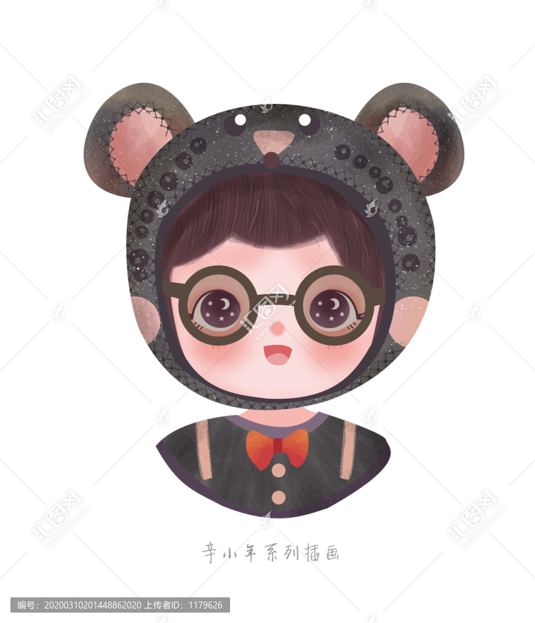 微信頭像小女孩老鼠