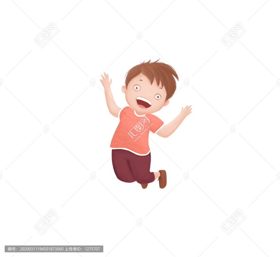 兒童男孩插畫