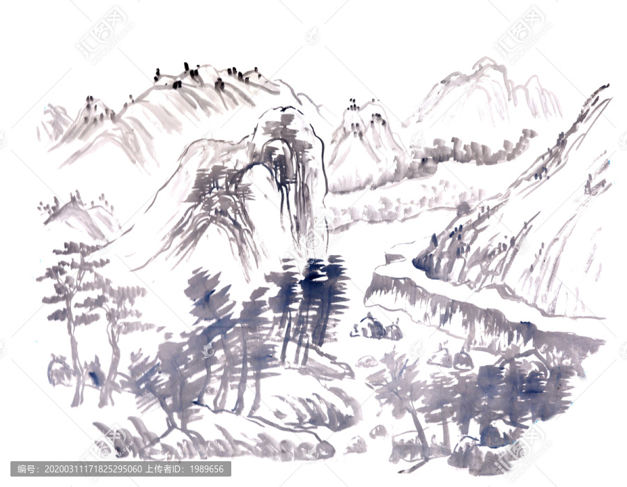 水墨山水畫