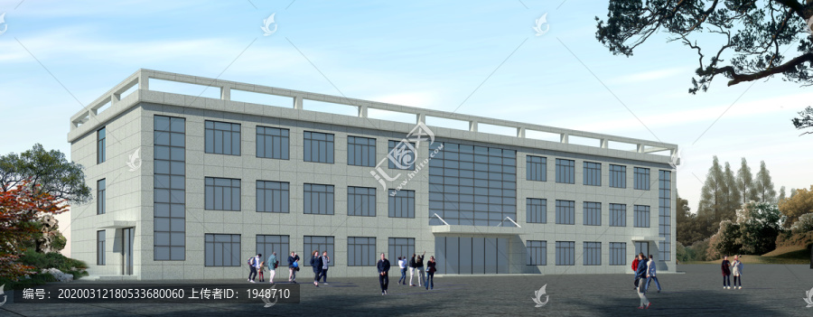 辦公樓建筑外觀設計案例效果圖