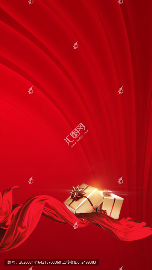 紅色禮物展板