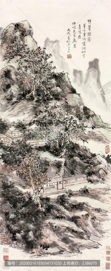 黃賓虹挹翠閣圖