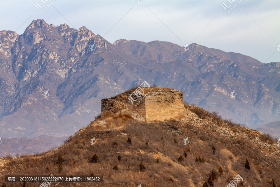 北京冬季古北口长城