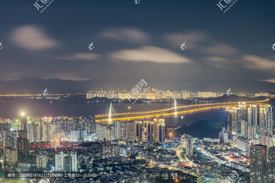 深圳湾大桥夜景