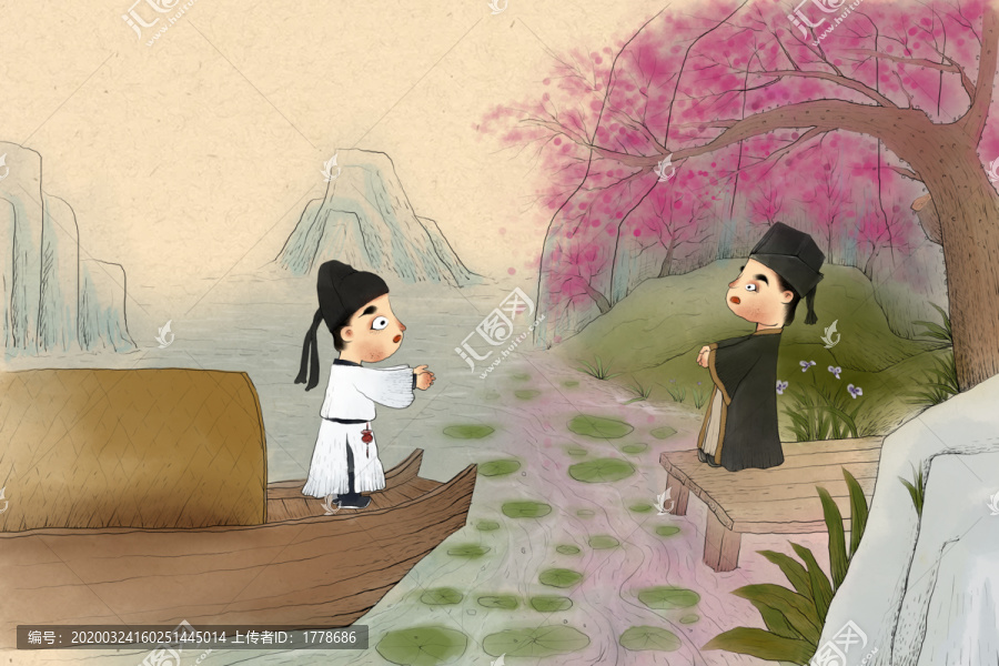 中國(guó)古詩詞插畫