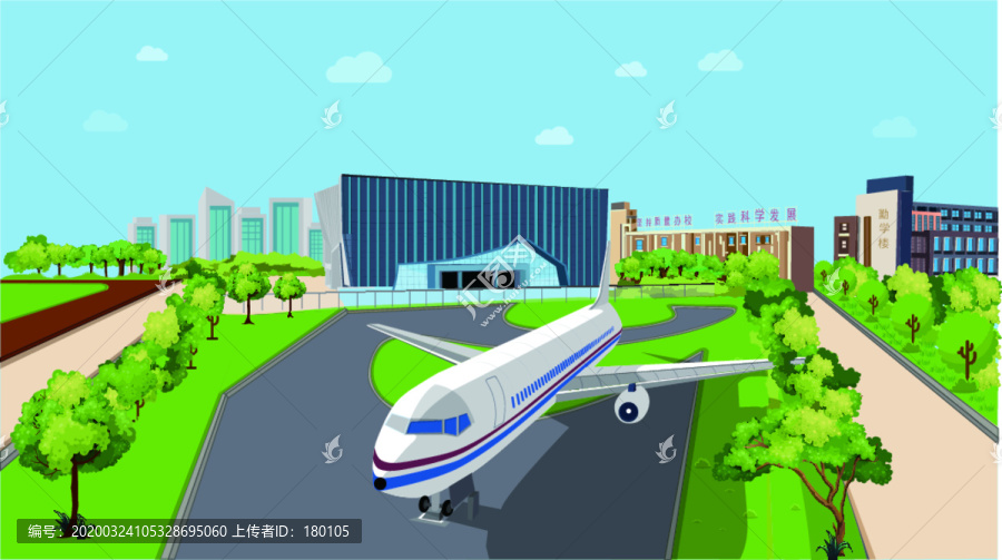 飛機(jī)遠(yuǎn)景