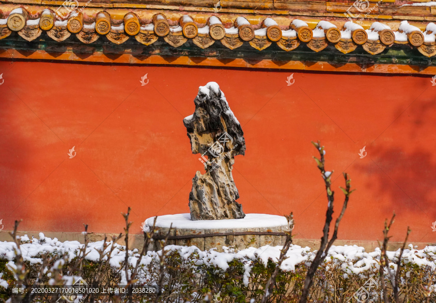 北京天安门故宫雪景