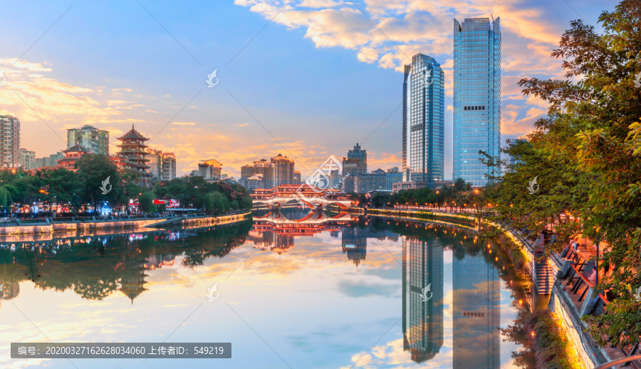 成都安顺廊桥夜景