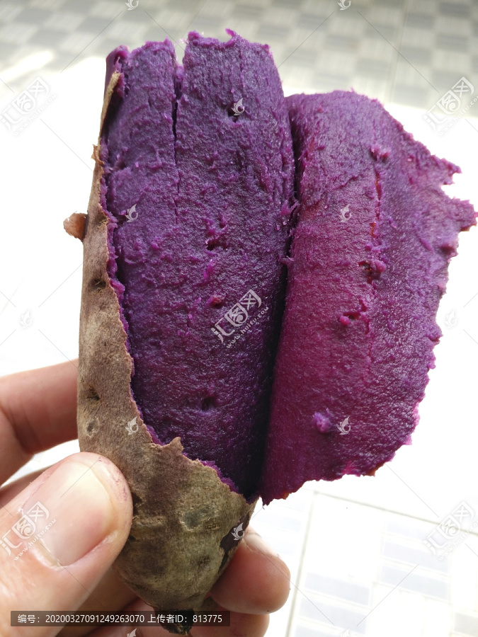 熟的紫薯美食