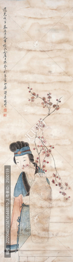 改琦仕女立軸