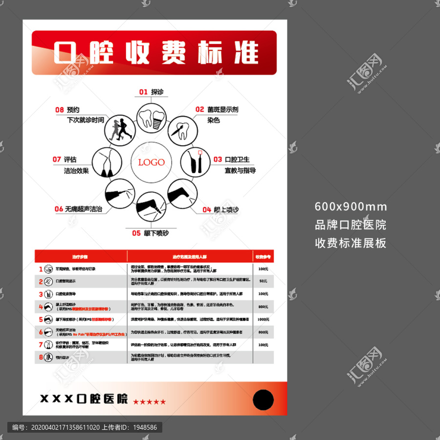 口腔医院诊所收费标准