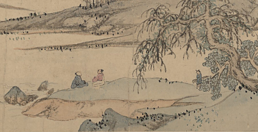 文伯仁橫塘雨歇圖
