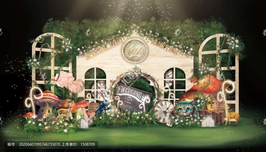 森系田園婚禮迎賓區(qū)