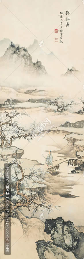 陳少梅探梅圖