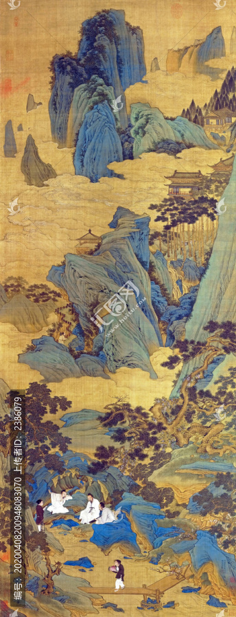 仇英桃源仙境圖