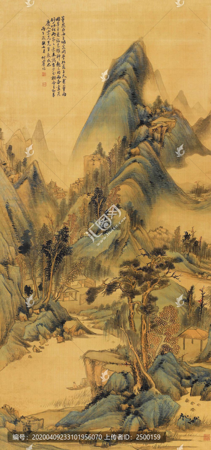 沈焯秋艇覓句圖