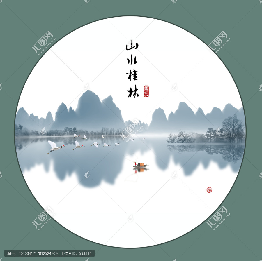 桂林山水装饰画
