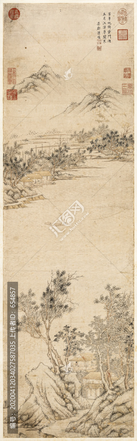 孫枝杜甫詩意圖