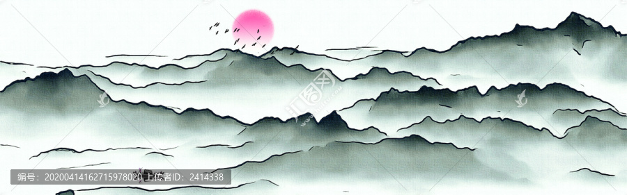 水墨山水畫(huà)
