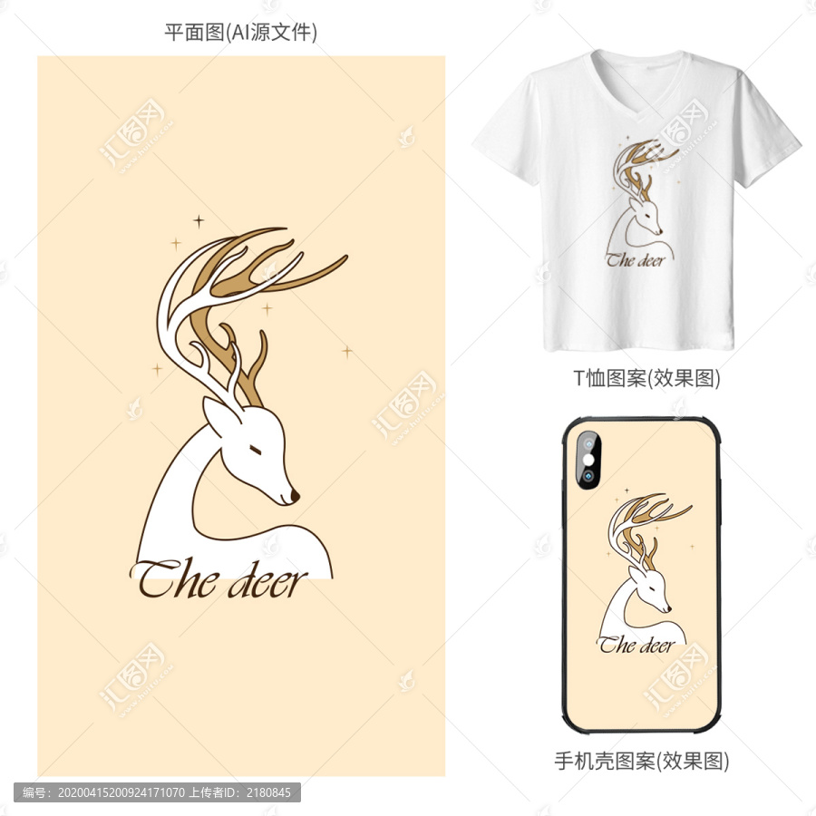 原創(chuàng)手繪卡通動物手機殼圖案