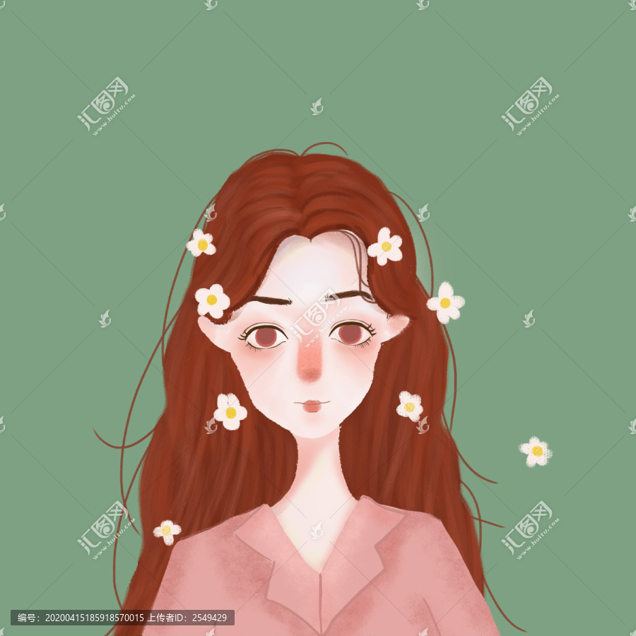 唯美女孩插畫風(fēng)