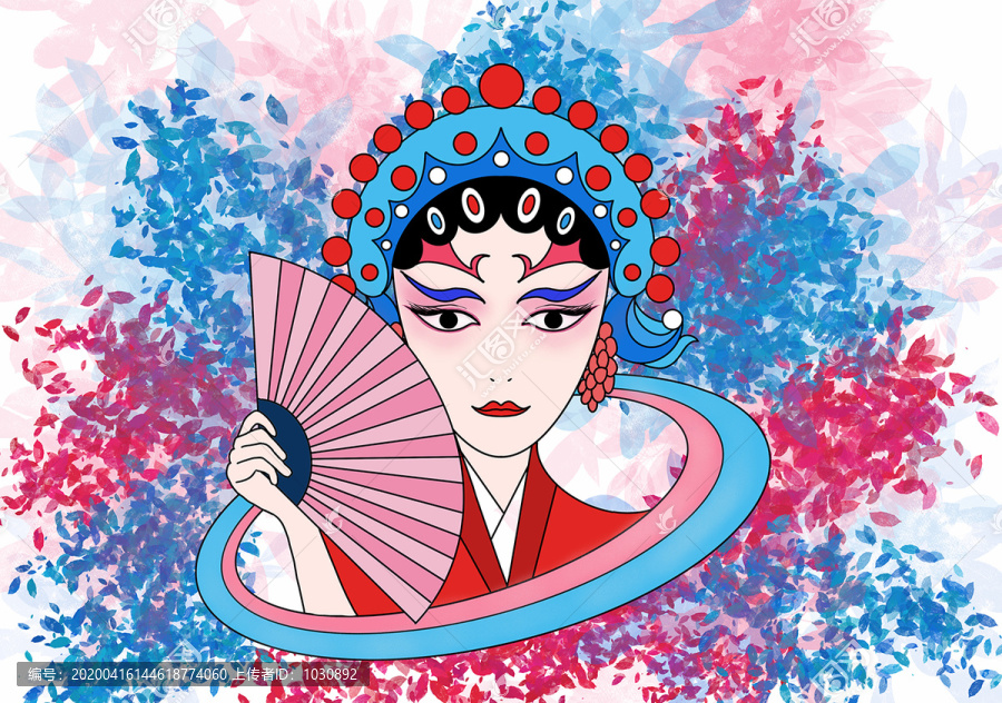 國(guó)潮京劇手繪