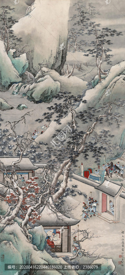 徐操雪天訪趙圖