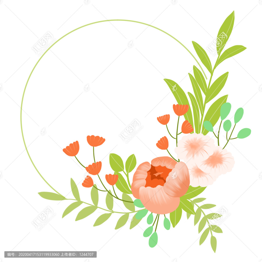 花朵邊框