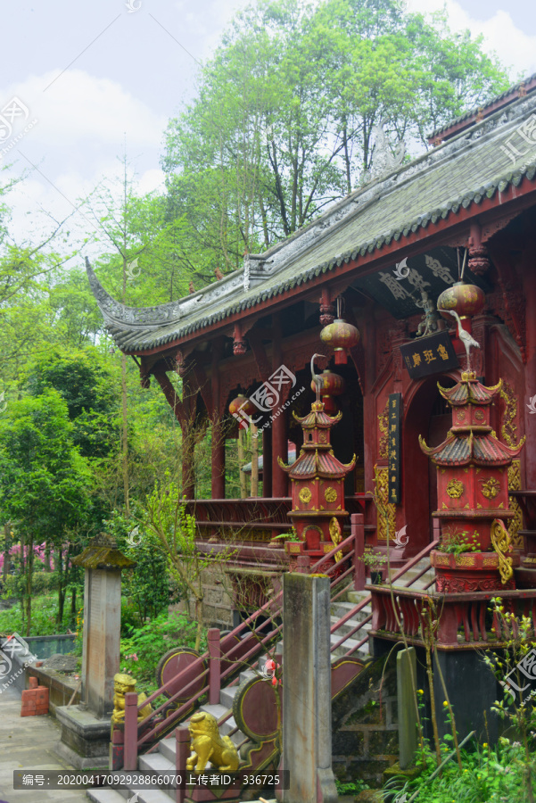 四川彭州丹景山鲁班庙山门