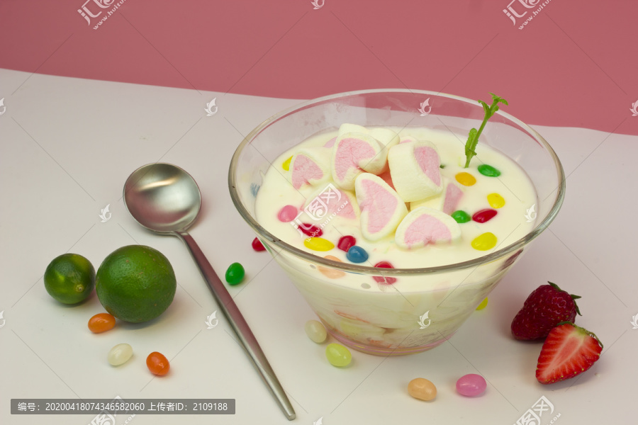 酸奶甜品冰粉