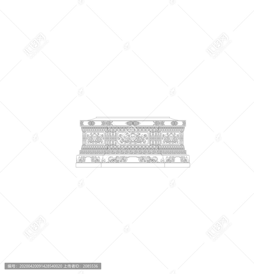 白描須彌座