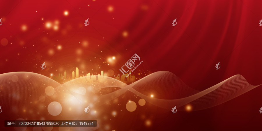 創(chuàng)意紅色主視覺背景板