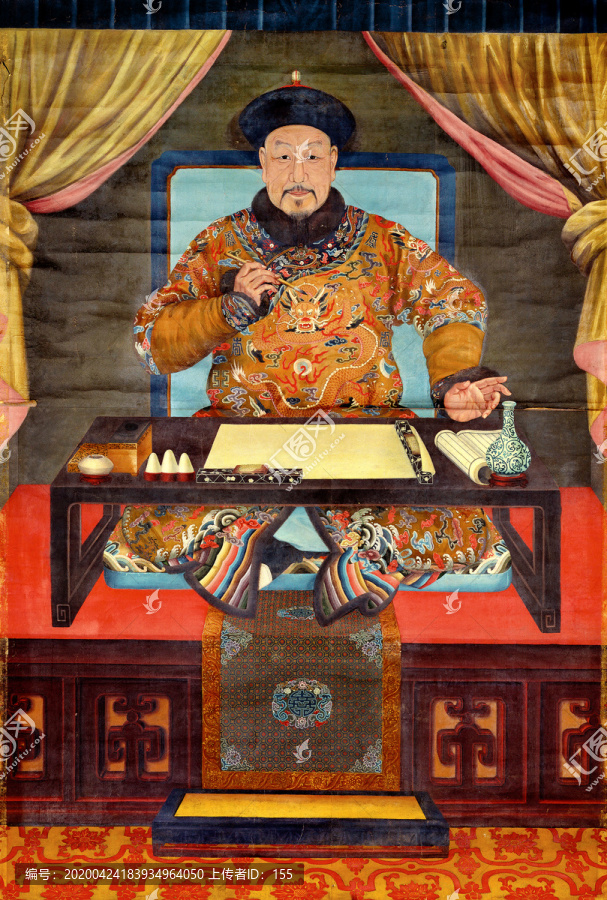 郎世寧乾隆皇帝朝服像