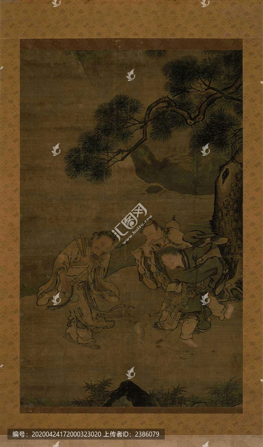 劉俊三仙戲蟾圖