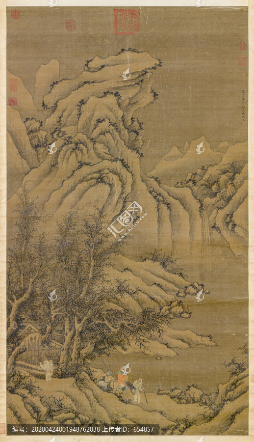 盛懋袁安臥雪圖